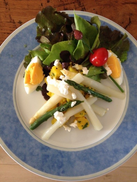 Vegetarisch gerecht met Brabantse asperges